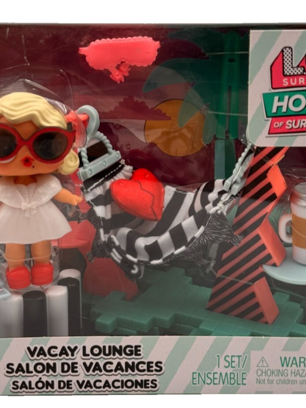 LOL Surprise House of Surprises Series 6 Vacay Lounge Playset Leading Baby Doll